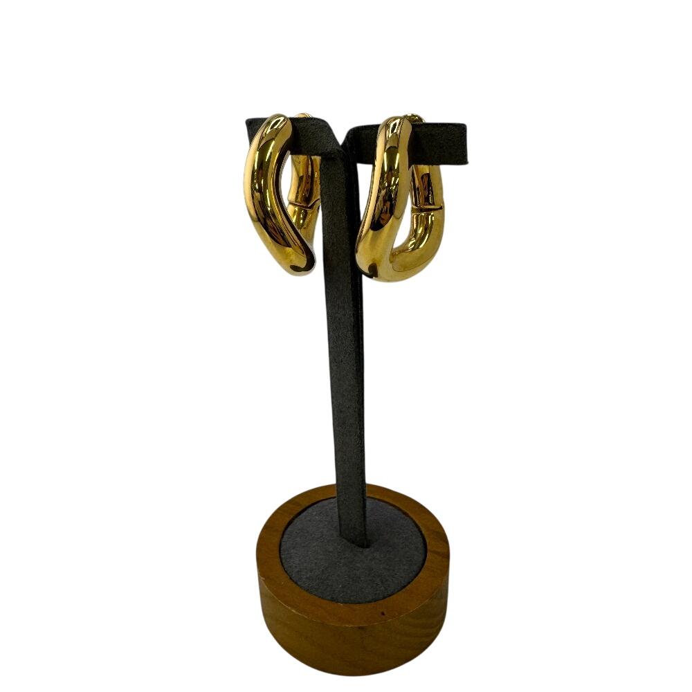 BALENCIAGA Gold Plated hoop Pierce gold Gold Plated Used