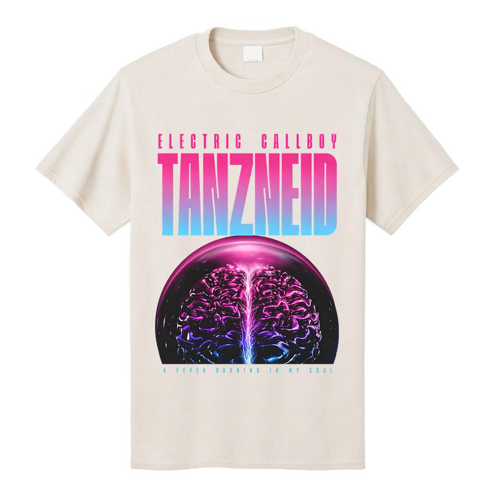 A Fever Burning in My Soul Shirt ELECTRIC CALLBOY Band Design Tshirt Tanzneid Album Graphic Print Tshirts Cotton Female Tees S