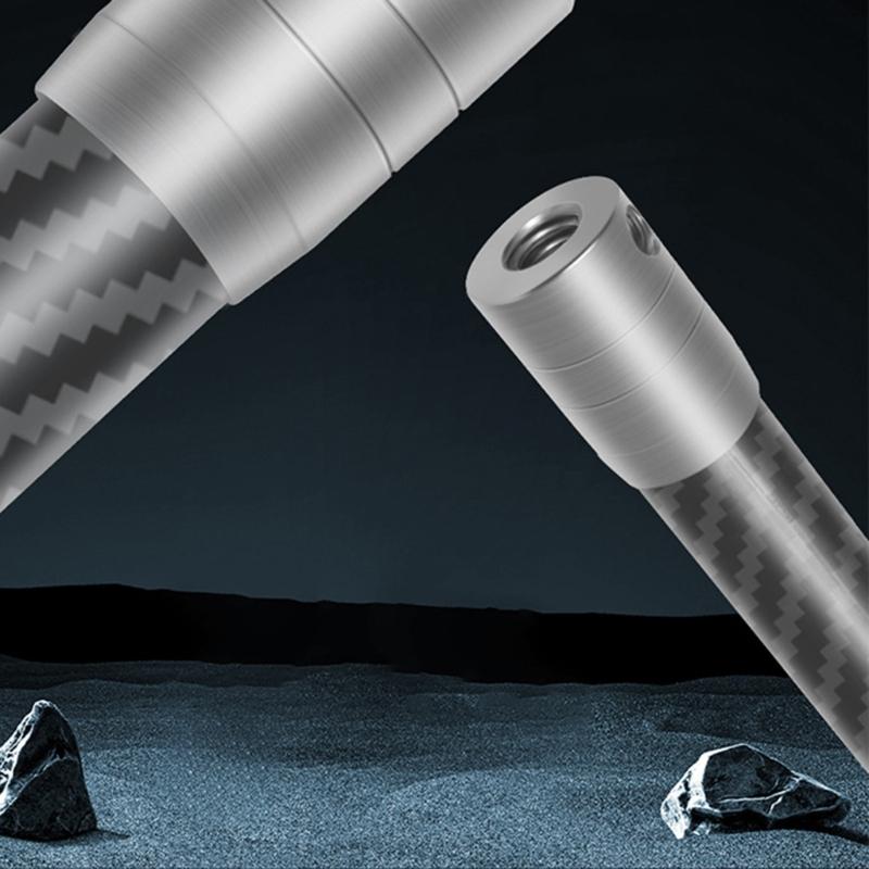 Stabilizátor kamery z nerezové oceli Karbonová prodlužovací tyč 14 Závitový uzamykací mechanismus Možnost 3 délek Přenosný