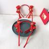 Tassel Chinese New Year Headband Red Hanfu Hairband All-match Crown Headwear  Children