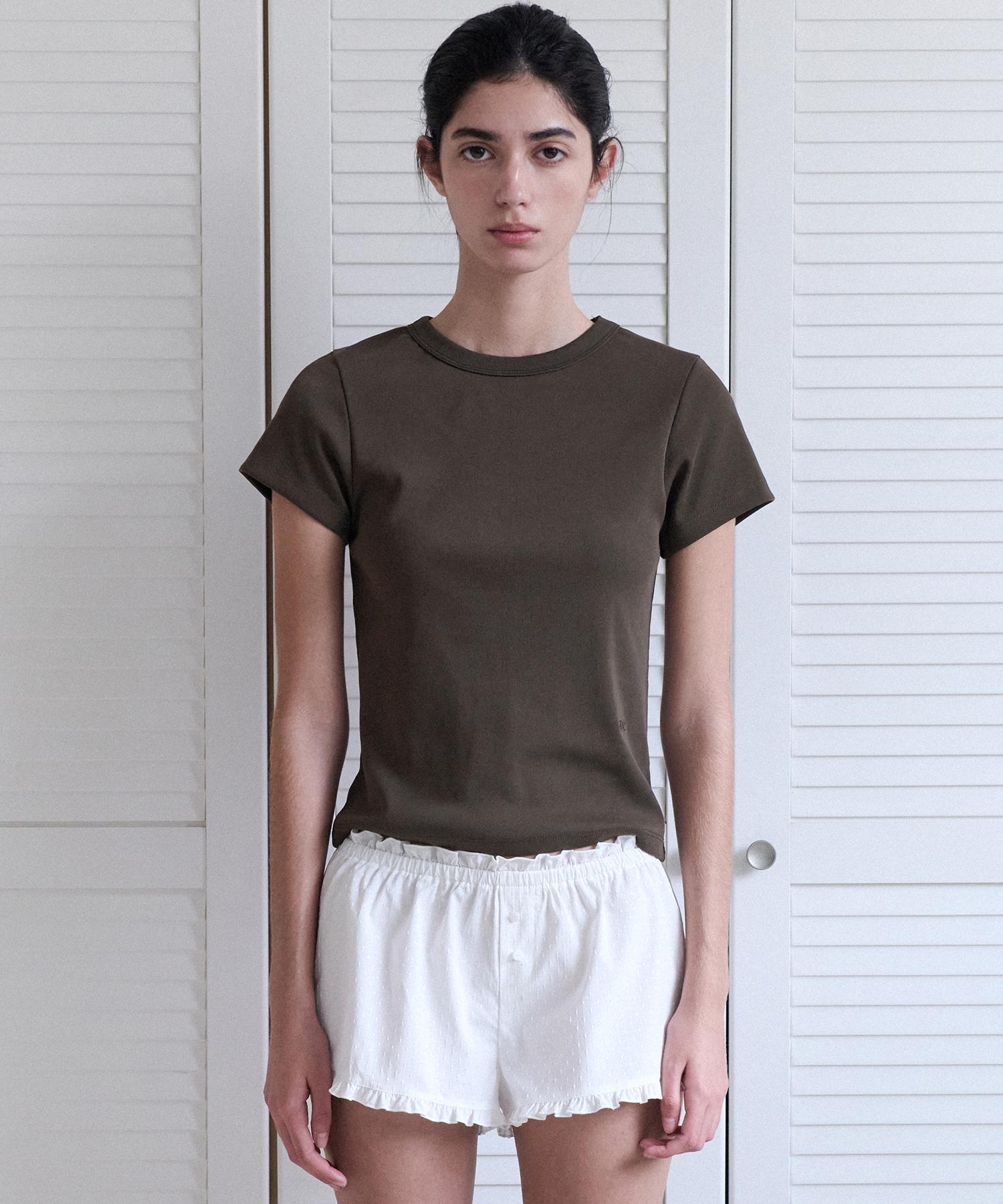 Annies Bessette Half Tee (Brown) Brown