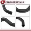 1 Pcs Radiator Coolant Hose for Toyota Tacoma 3.4L 1995-2004 for Toyota 4Runner 3.4L 1996-2002 Upper Heater Hose No.1657107030 Black Rubber