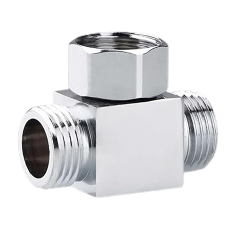 Professional Water Pipe Adapter Water Pipe Coupler Metal Y Shaped Water Pipe Joint 3 Way Joint for Various Applications