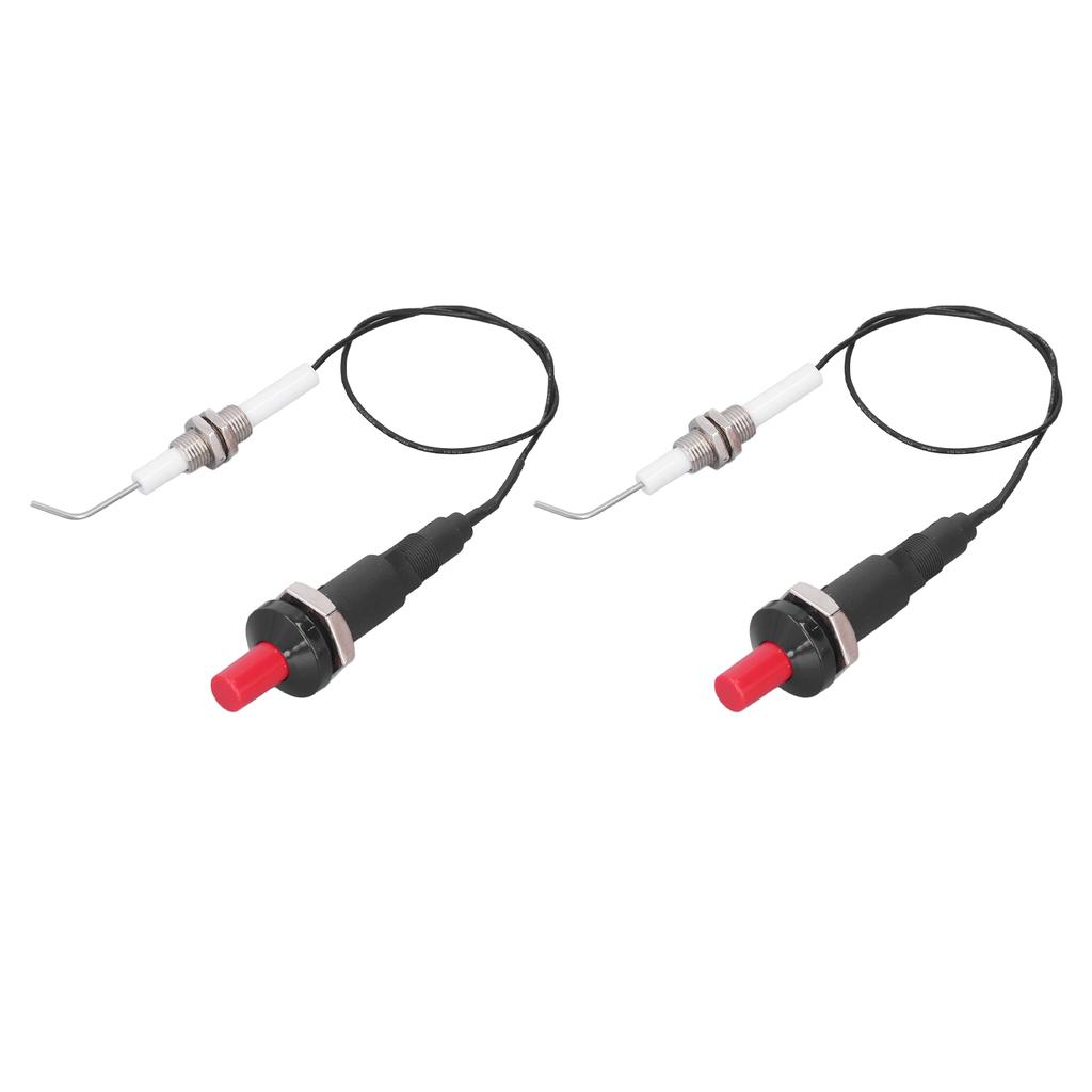 2 Sets Grill Stove Igniter Set Plastic Push Type Universal Threaded Grill Stove Spark Ignition for Kitchen Accessories