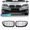 For BMW F10 F11 F18 520i 525i 530i 535i 2010-2017 Car Styling A Pair Racing Grills Dual Slat Style Front Kidney Grill Grille