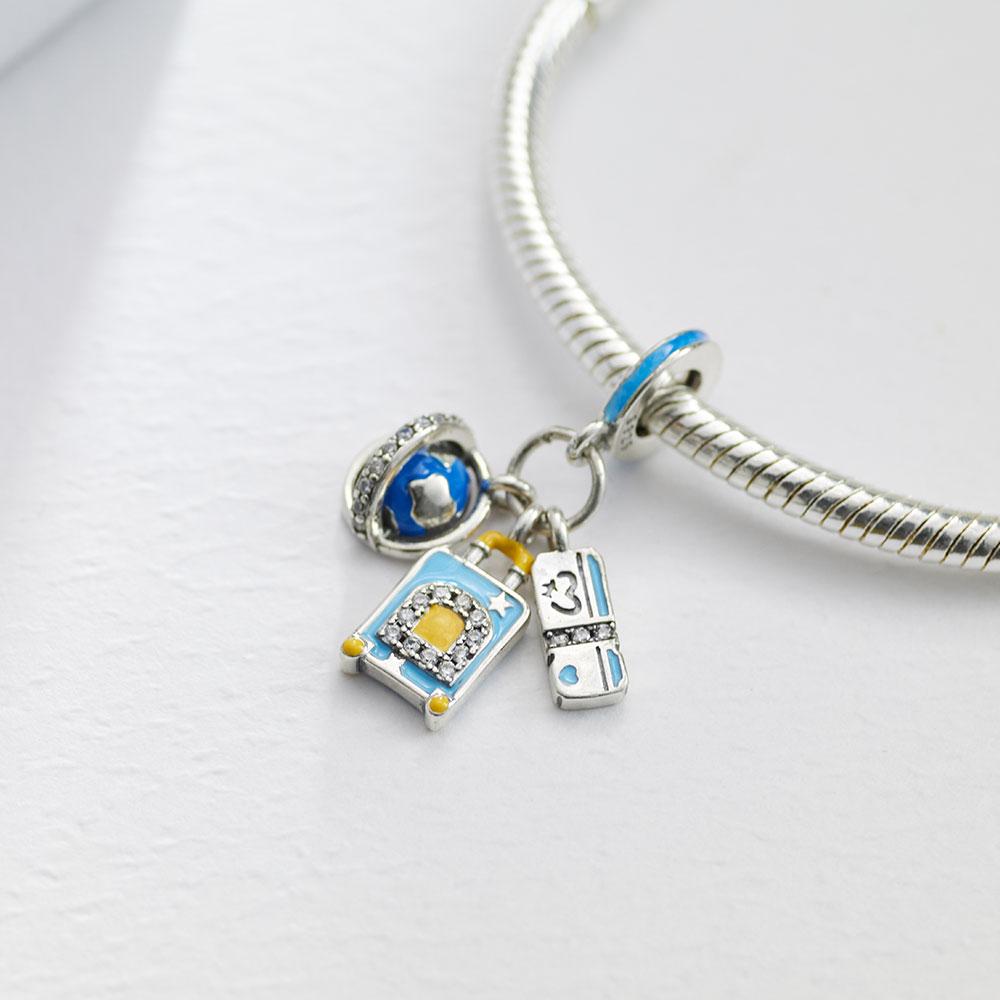 Copper Charm Summer Beads For Original Bracelet Diy Jewelry Making Pendant Necklace Women Fine Birthday Jewelry Gifts