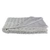 Les Trésors De Lily [Q4752] - Designer Throw 'Scarlett' Light Gray (bed of Roses) - 120x150 Cm