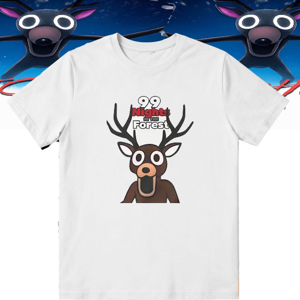 Deer Inspired 99 Nights in The Forest Animals Game Funny Game Kids Team Forest Horror Spirit Tee Youth TShirt Gift Birthday Tee