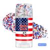 Red White Blue Glitter Gel Stick, Eye Makeup Face Hair Festival Glitter, Independence Day, Rave Party, Easy to Apply Long-Lasting Cosmetic Glitter