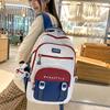 Schoolbag New Korean Version High Value Simple Fashion Ins Large Capacity College Style Junior High School High School Student Backpack
