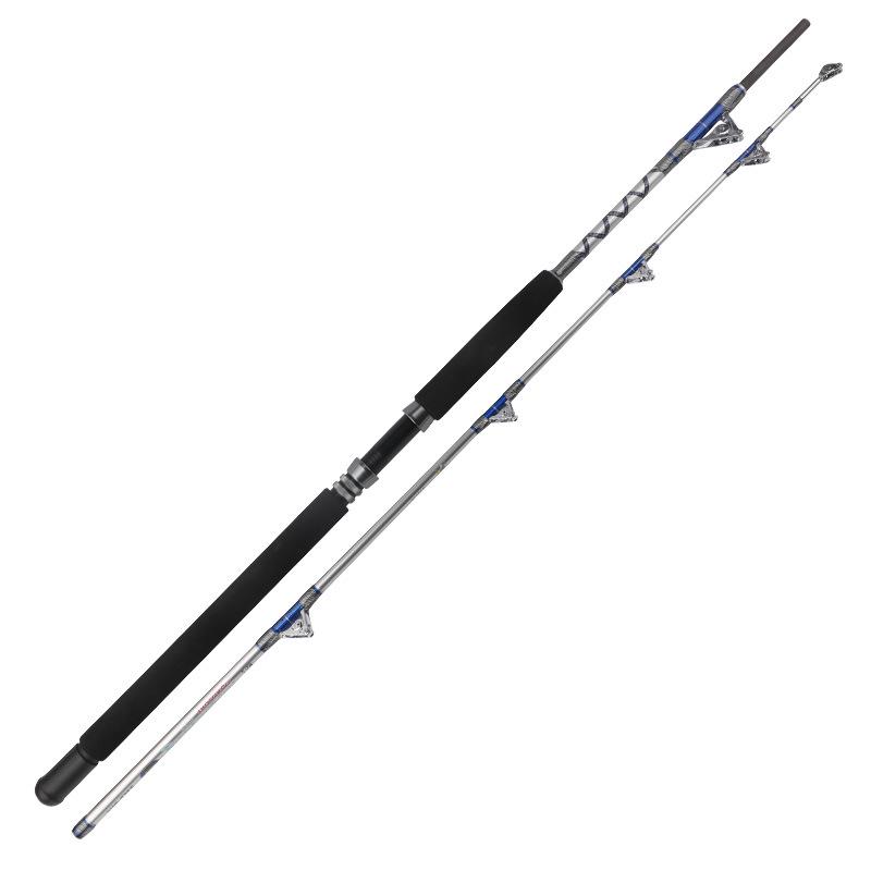 Double Roller Fishing Rod with Metal Reel Seat for Sea Trolling
