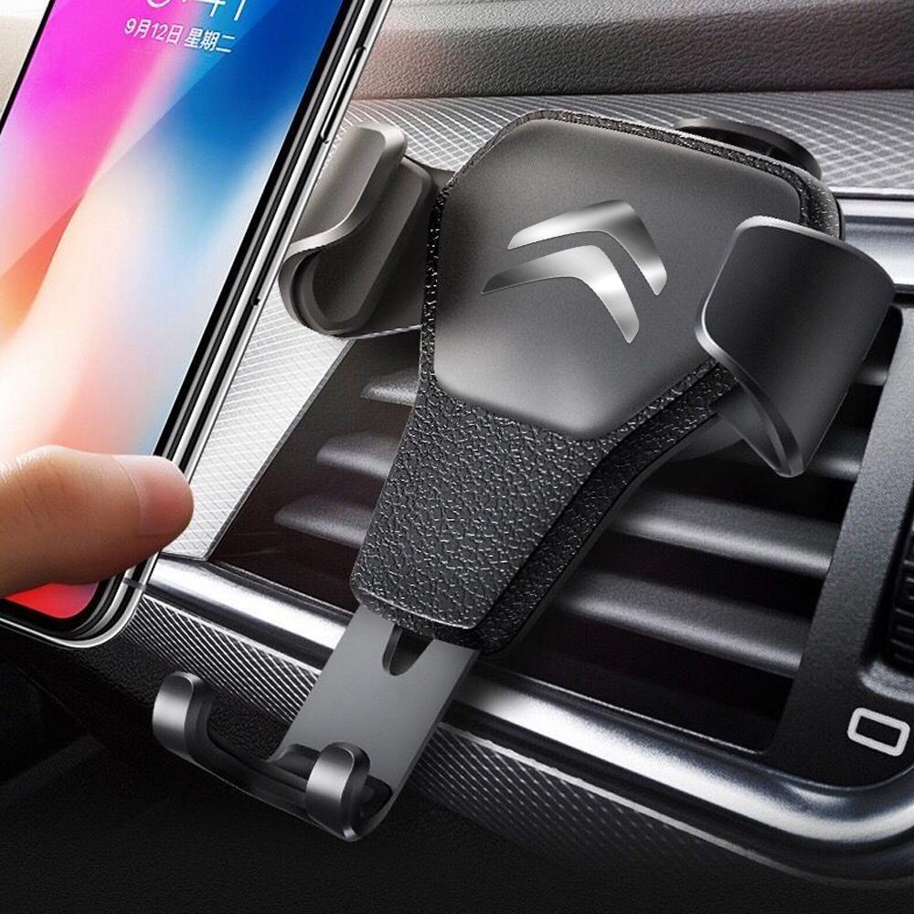 POOR1 1pc Gravity Car Air Vent Mobile Navigator phone holder Stand Clip For Citroen C1 C2 C3 C4 C4L C6 C5 VTS For iPhone For Samsung