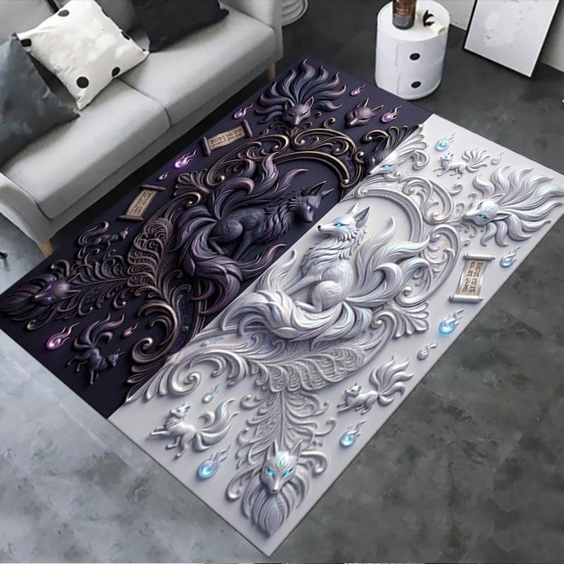 

2025 New B&W Animals Carpet Rug for Living Room Bedroom Home Sofa Decoration,Kids play Non-slip Floor Mat32 40x60cm( 15x23in )