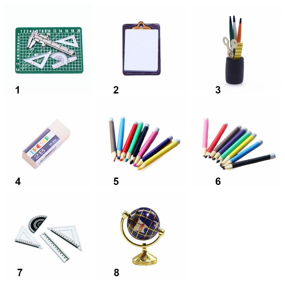 1:12 Scale Miniature Color Pencil Dolls Accessories Dollhouse Writing Materials  Party Festival