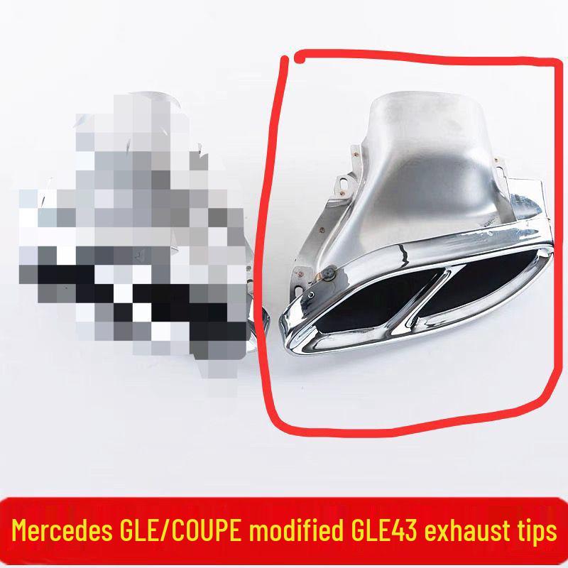 AMG GLE43 Tailpipe for Mercedes GLE320/350/400/450/500 Coupe SUV Exhaust Mod