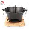 Cast Iron Charcoal Stove: Portable Tea-Boiling & BBQ Grill, Japanese-Style for Camping and Household Use.