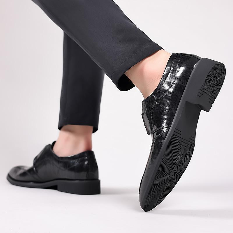 New Handmade Leather Shoes Men's Business Dress Genuine Leather British Casual Men's Leather Shoes High-end One-pedal Sheepskin Men's Shoes