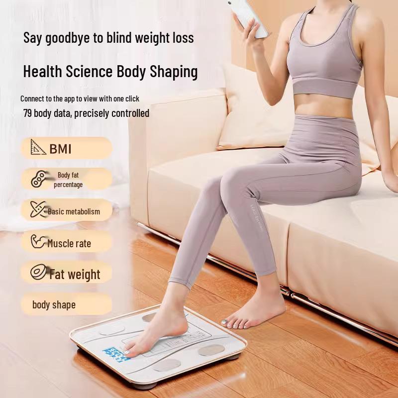 Ponyi Household Precision Body Scale: Electronic, Accurate, Rechargeable, Family-Friendly for Body Fat and Weight Measurement
