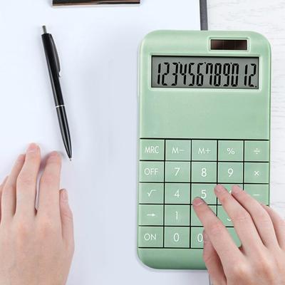 12místná stolní kalkulačka s odnímatelnými krytkami kláves Solární baterie Duální napájecí zdroj Moderní design kalkulačka s velkou obrazovkou