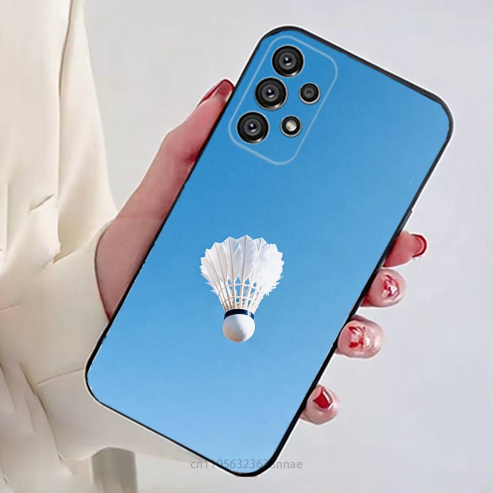 

Sport Badminton Cool Phone Case For Samsung Galaxy A54,34,24,73,53,52,52S,04S,04E,A72 Cover Samsung A70