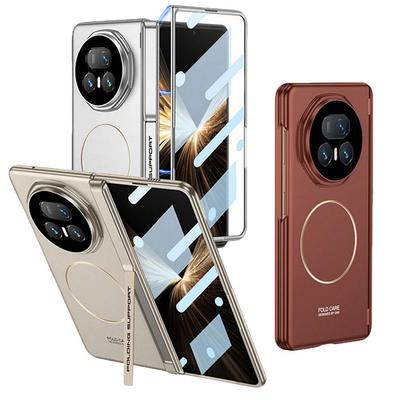 Built-in Strong Magnetic Ring All-inclusive Hinge with Holder Glass Protector Case for Honor Magic V 5 V5 Lens Protect Cover