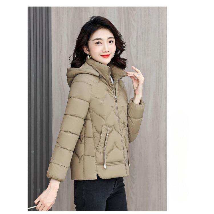 Stilvoller kurzer Winter-Daunenbaumwollmantel für Damen, bequem und warm, perfekt für die Herbst- und Wintersaison