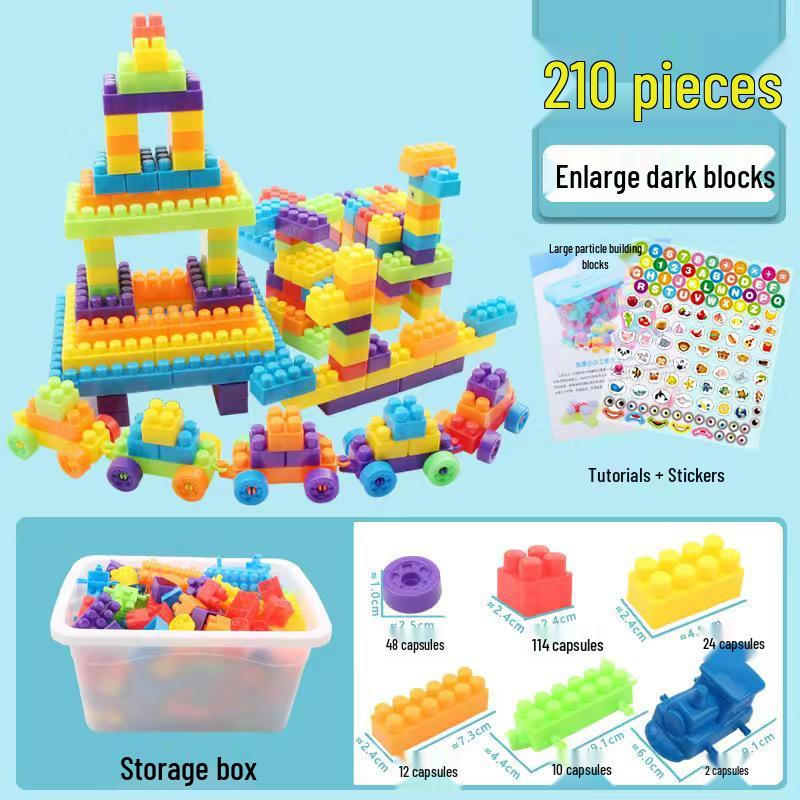 June 1st Children's Day Large Plastic Building Blocks – Engaging Toys for Kindergarten and Brain Development
