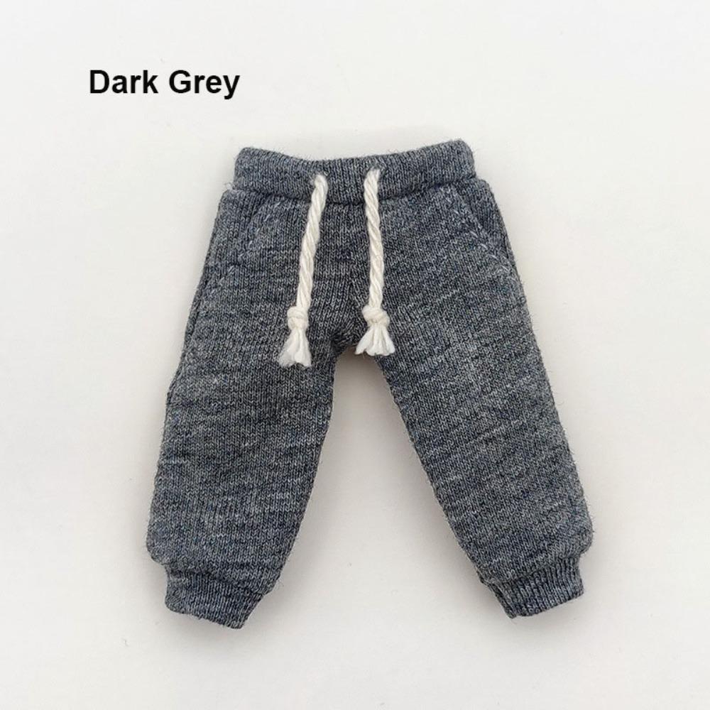 

Long Pocket Doll Pants Fashion Doll Sport Trousers for ob11 obitsu11 Dolls for 1/12 bjd Dolls темно-сірий колір