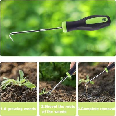 Heavy-Duty Weed Puller Tool - Ergonomic Root Remover for Lawn, Patio Gravel, Effortless Manual Weeding Tool with Non-Slip Grip