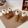 Winter Children's Fleece-lined Thickened Snow Boots Girls' Non-slip Soft-soled Cotton Boots Boys' Warm Cotton Shoes