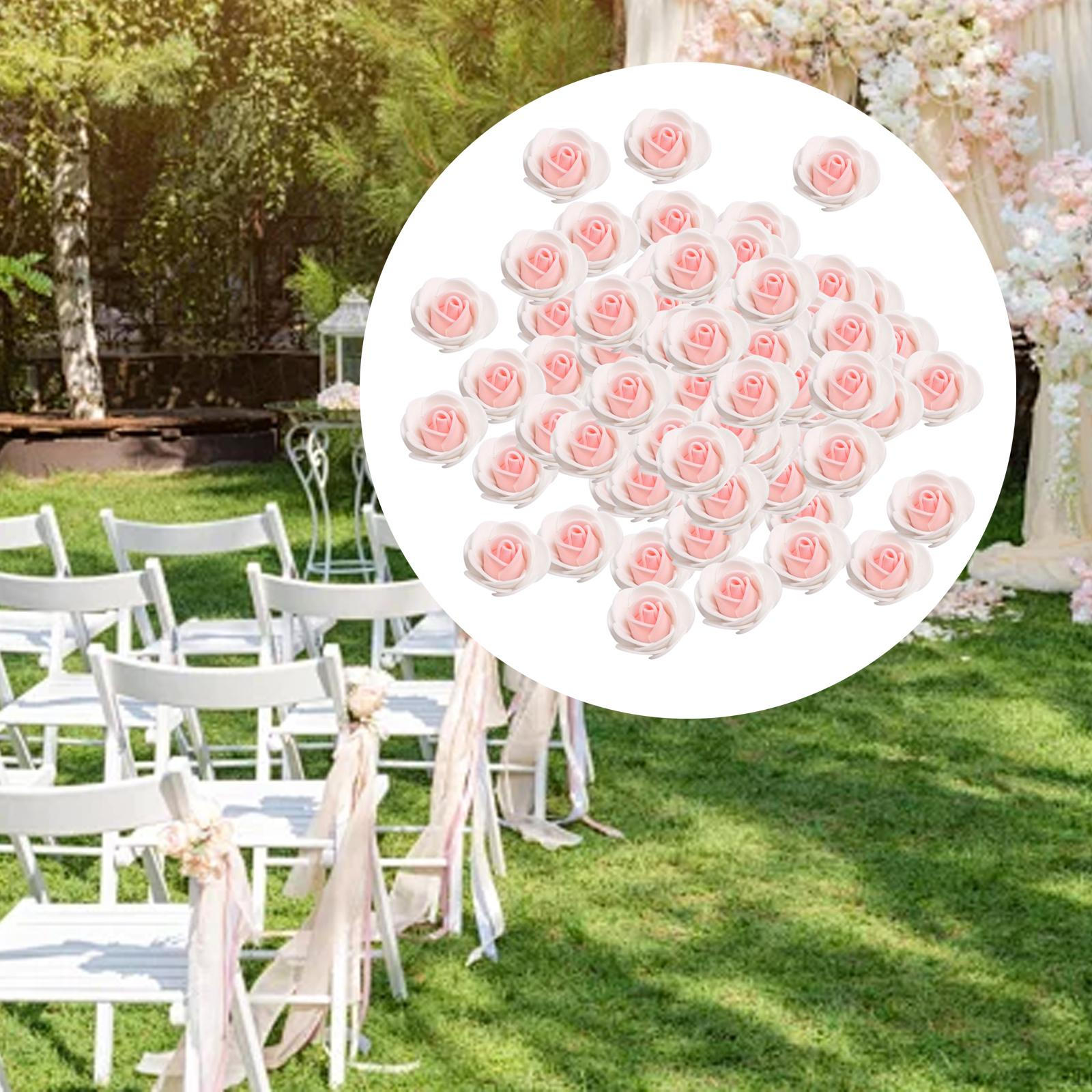 

500 шт. искусственные цветы DIY ремесло цветочная композиция центральные части для вечеринки имитация пены поддельные светло-розовый