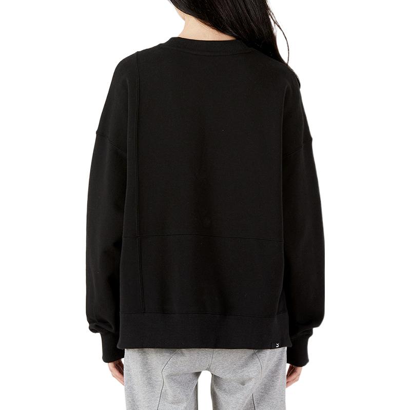 Puma Sports Casual Crew Neck Sweatshirt Women Sweatshirt Black 535366-01