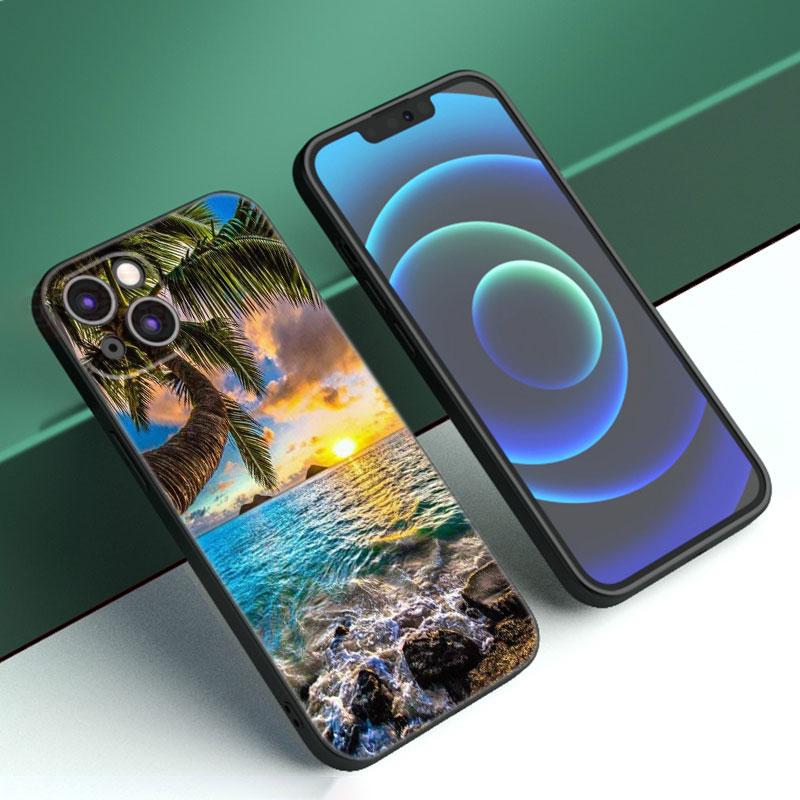 Summer Beach Sunset Sea Phone Case For iPhone Samsung Galaxy Redmi Xiaomi Oppo OnePlus Note S A 7 8 9 10 11 12 13 14 20 21 22 23 53 54 Pro Max Ultra