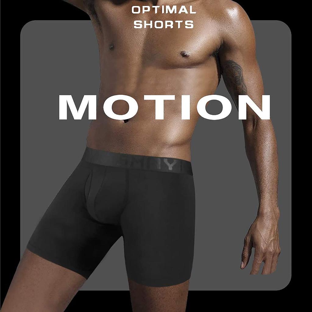 5Mayi Men's Boxer Briefs Set, Underwear, Sports Boxer Briefs, Moisture-Wicking, Quick-Drying, Stretch, Size M