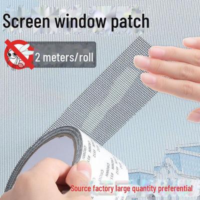 Waterproof Mosquito Screen Repair Tape & Velcro Stickers for Windows and Doors
