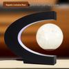 C-shaped 3-inch Magnetic Levitation Moon Lamp - Creative Floating Ornament for Office & Home, Personalizable with Logo