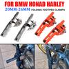 FOR BMW R1250GS R1200GS F800GS HARLEY PAN AMERICA 1250 S CRF1000L Z900 Highway Front Foot Pegs Folding Footrests Clamps 20-26mm