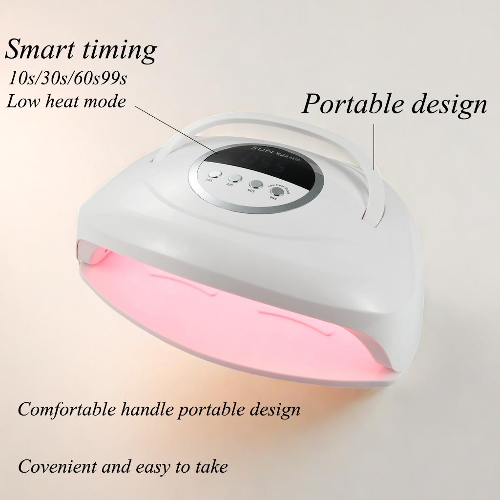 SUN X24 MAX Quick Drying Nail Phototherapy Machine Led Baking Lamp Nail Polish Glue Dryer No Black Hand Household Nail Lamp Tool