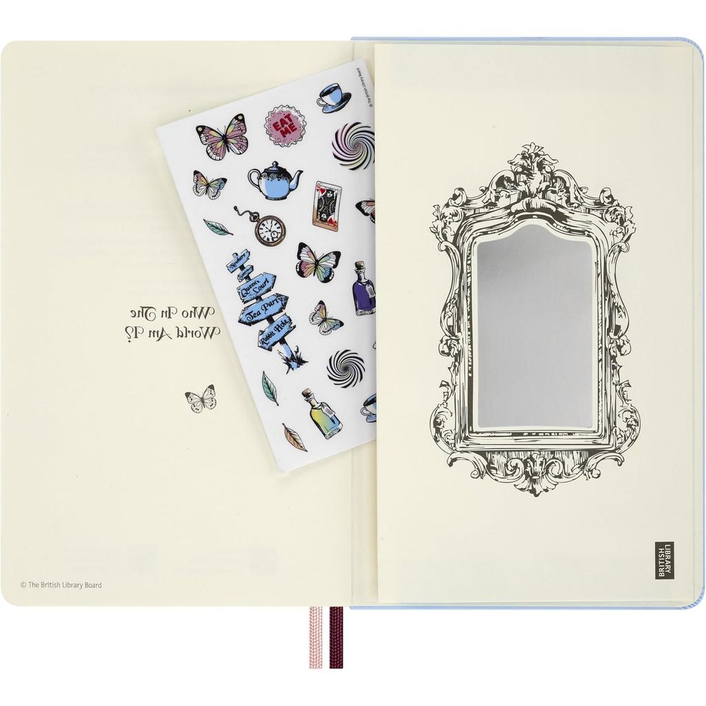 Moleskine 2027 Alice in Wonderland Daily Diary Planner Large Hardcover Blue White Rabbit DHAL12DC3Y27