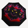 1pc Feline Flames Automatic Umbrella High Quality Canopy, Portable Folding Umbrella with, Ideal Gift for - Travel, Everyday, Formal Events, Stylish Ac