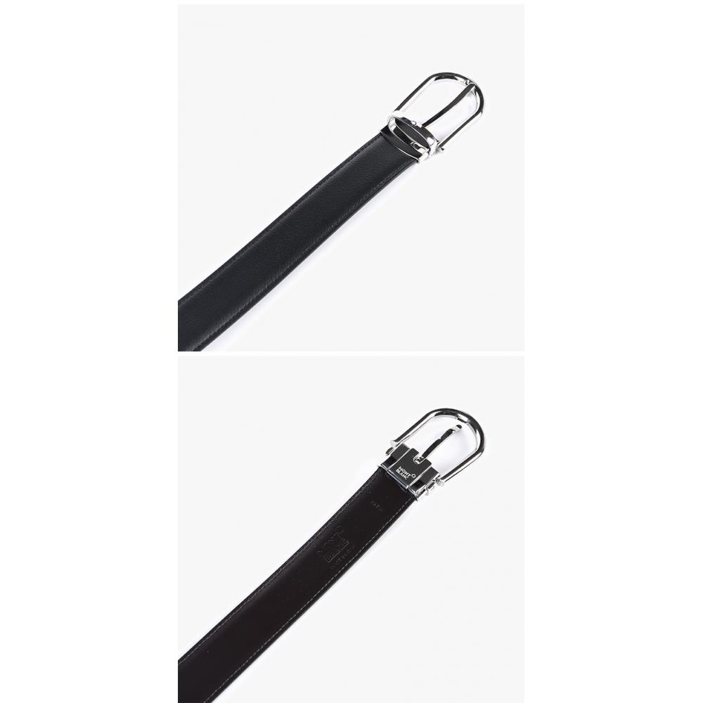 Montblanc 128757 Horseshoe Black Brown Reversible Belt