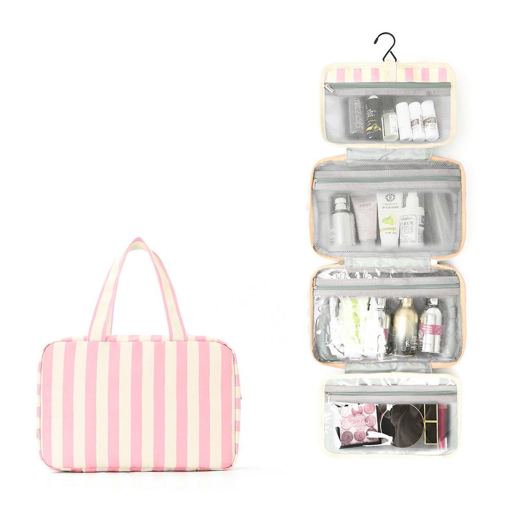 Travel Toiletry Bag With Wet And Dry Separation For Cosmetics And Makeup Storage