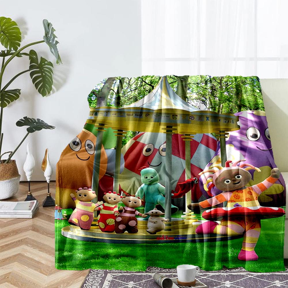 In the Night Garden Theme Printed Blanket - Perfect for Couch, Bed, Travel & Outdoor Use | Machine Washable, Cozy & Durable.