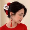 Awakening Lion Lady Shark Clip Korean Style Plush Claw Clip Fashion Women Hair Clips  Autumn Winter