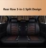 6D Stereo PU Leather Car Cushion Seat Covers Car-styling Full Surrounded Front+rear Cushion 5-Seats For all Seasons...