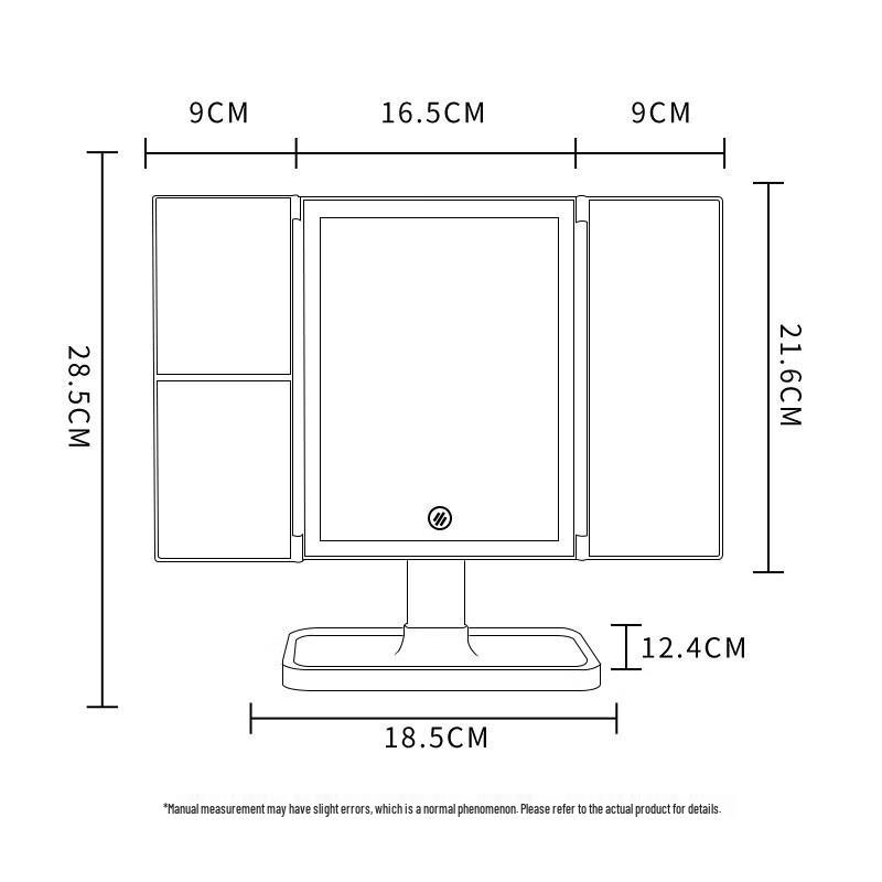 Oeny Retractable Desktop Makeup Mirror