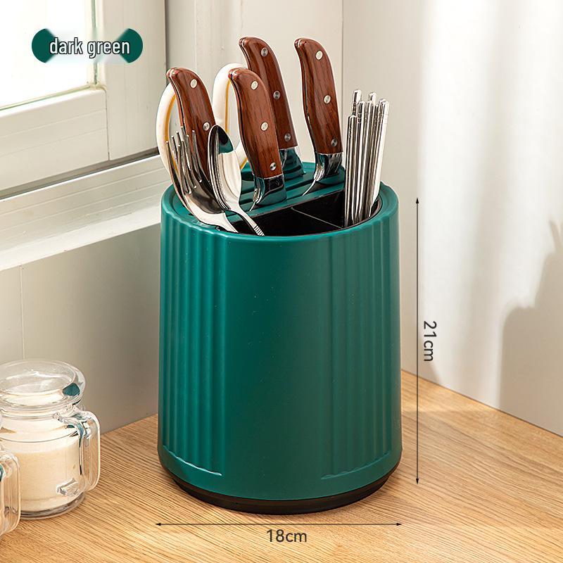 360° Rotating Minimalist Kitchen Knife and Utensil Holder
