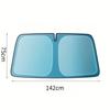 Blue Foldable Car Sunshade UV Protection Heat Blocking Interior Protection Fits Cars Trucks SUVs Easy Storage