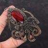 Red Fire Labradorite Pendant Copper Wire Wrapped Gemstone Jewelry Wire Wrapped Pendant Handmade Jewelry Gift For Her Copper Octopus Pendant