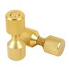 2pcs 2 Hole Flange Alignment Pins Aluminium 1‑1 8in Flange Double Hole Pins Set for 0.5 To 14in 150LB Flanges Golden